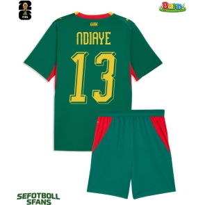 Senegal Iliman Ndiaye #13 Bortaställ Barn VM 2026 Kortärmad (+ Korta byxor)